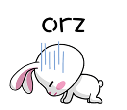 Rabbits & Japanese internet slang words sticker #4650747