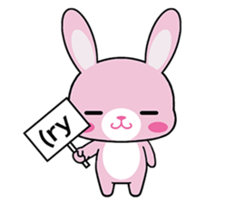 Rabbits & Japanese internet slang words sticker #4650748