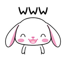 Rabbits & Japanese internet slang words sticker #4650749