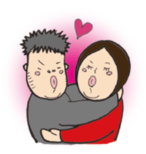 Happy big family sticker #4650846