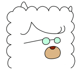 2 pound dress Sticker of Alpaca sticker #4652576