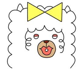2 pound dress Sticker of Alpaca sticker #4652594