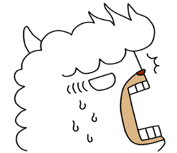 2 pound dress Sticker of Alpaca sticker #4652600