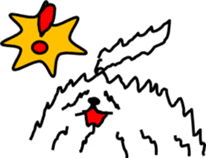 Maltese dog no Mop-chan sticker #4653374