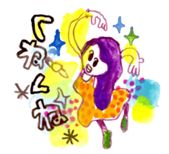 Gemogemo Sticker Tomoko Kouda GAHAKU sticker #4653409