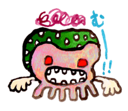 Gemogemo Sticker Tomoko Kouda GAHAKU sticker #4653444