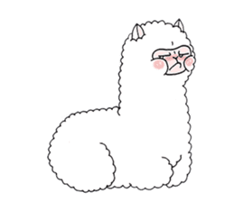 Alpy-the alpaca sticker #4653459