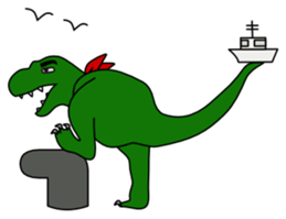 Rexy The Dinosaur: "Jurassic Fun"! sticker #4653903