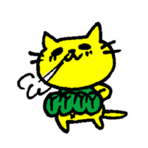 THE YELLOW CAT -Go to Survival game2- sticker #4654335
