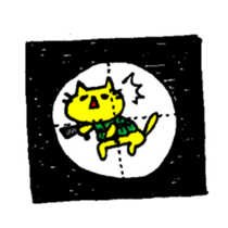 THE YELLOW CAT -Go to Survival game2- sticker #4654348
