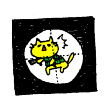 THE YELLOW CAT -Go to Survival game2- sticker #4654348