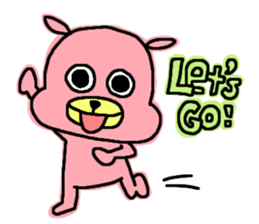 PINK DOG sticker #4654597