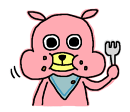 PINK DOG sticker #4654600