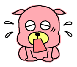 PINK DOG sticker #4654602