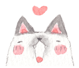 The siamese cat in love sticker #4655027
