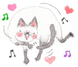 The siamese cat in love sticker #4655029