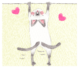 The siamese cat in love sticker #4655033