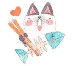 The siamese cat in love sticker #4655039