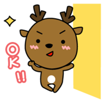 Deer in Nara sticker #4655810
