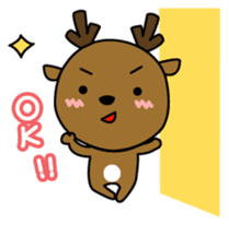 Deer in Nara sticker #4655810