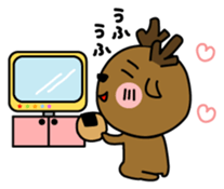 Deer in Nara sticker #4655817