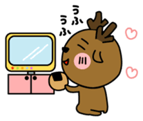 Deer in Nara sticker #4655817