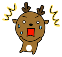 Deer in Nara sticker #4655842