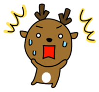 Deer in Nara sticker #4655842