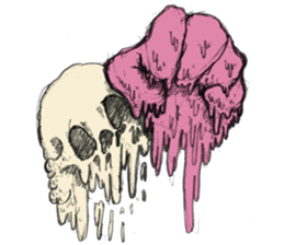 skull ice sticker #4656069