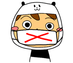 I am wearing a panda sticker #4656449