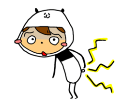 I am wearing a panda sticker #4656452