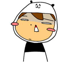 I am wearing a panda sticker #4656454