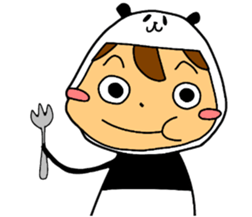 I am wearing a panda sticker #4656455