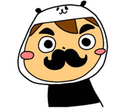 I am wearing a panda sticker #4656456