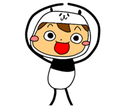 I am wearing a panda sticker #4656457