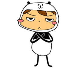 I am wearing a panda sticker #4656458