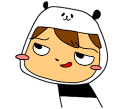 I am wearing a panda sticker #4656459