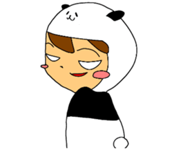 I am wearing a panda sticker #4656460