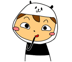 I am wearing a panda sticker #4656461