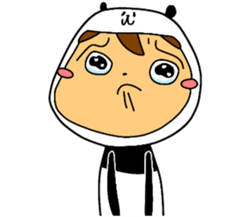 I am wearing a panda sticker #4656462