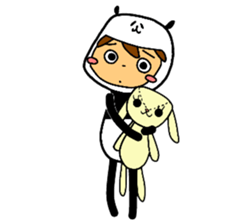 I am wearing a panda sticker #4656468