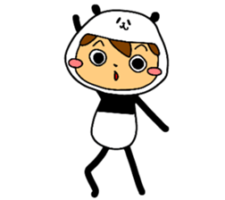 I am wearing a panda sticker #4656469