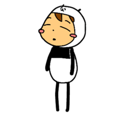 I am wearing a panda sticker #4656470