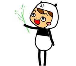 I am wearing a panda sticker #4656471