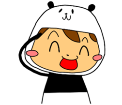 I am wearing a panda sticker #4656472