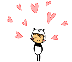 I am wearing a panda sticker #4656475