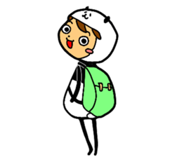 I am wearing a panda sticker #4656480