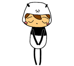 I am wearing a panda sticker #4656486