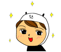 I am wearing a panda sticker #4656487