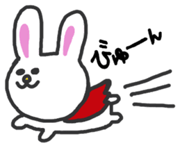 Soft and fluffy rabbit sticker #4656768